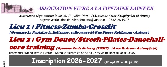 inscription sport 2026-2027